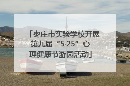 枣庄市实验学校开展第九届“5·25”心理健康节游园活动
