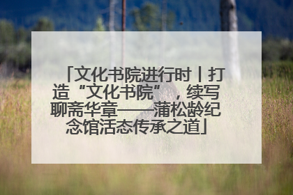 文化书院进行时丨打造“文化书院”，续写聊斋华章——蒲松龄纪念馆活态传承之道