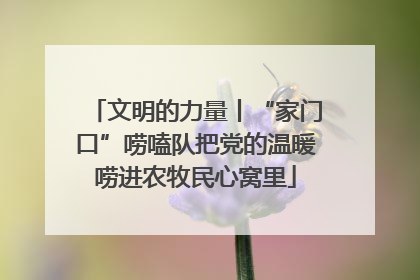 文明的力量丨“家门口”唠嗑队把党的温暖唠进农牧民心窝里