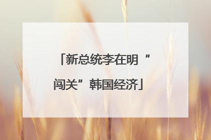 新总统李在明“闯关”韩国经济