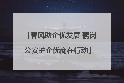 春风助企优发展 鹤岗公安护企优商在行动