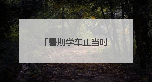 暑期学车正当时 日照市交通运输局特向您作以下郑重提醒！