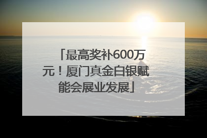最高奖补600万元！厦门真金白银赋能会展业发展