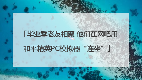 毕业季老友相聚 他们在网吧用和平精英PC模拟器“连坐”