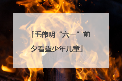 毛伟明“六一”前夕看望少年儿童