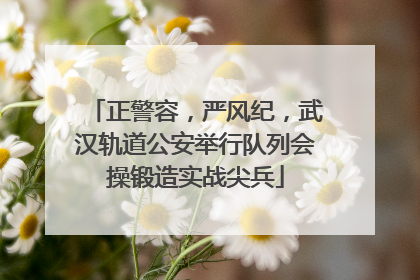 正警容，严风纪，武汉轨道公安举行队列会操锻造实战尖兵