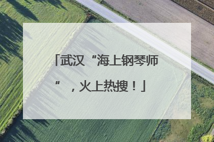 武汉“海上钢琴师”，火上热搜！