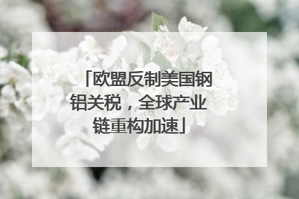 欧盟反制美国钢铝关税，全球产业链重构加速