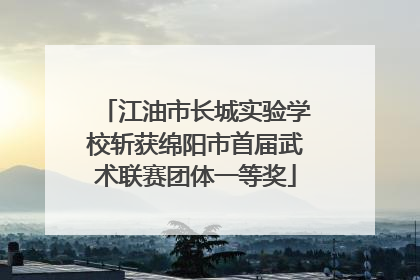 江油市长城实验学校斩获绵阳市首届武术联赛团体一等奖