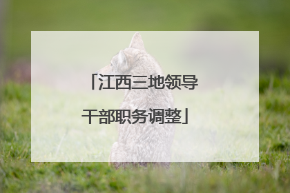 江西三地领导干部职务调整