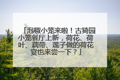 泡椒小笼来啦！古猗园小笼餐厅上新，荷花、荷叶、藕带、莲子做的荷花宴也来尝一下？