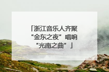 浙江音乐人齐聚“金东之夜”唱响“光南之曲”