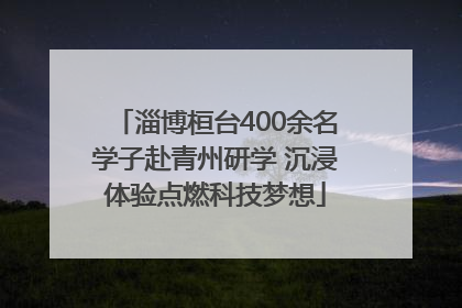 淄博桓台400余名学子赴青州研学 沉浸体验点燃科技梦想