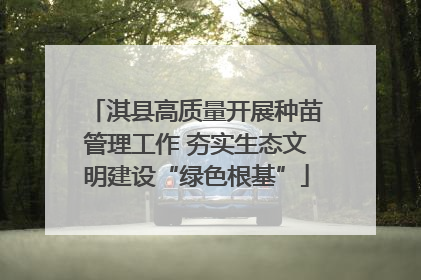 淇县高质量开展种苗管理工作 夯实生态文明建设“绿色根基”