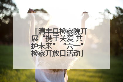 清丰县检察院开展“携手关爱 共护未来”“六一”检察开放日活动