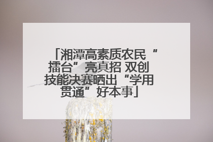 湘潭高素质农民“擂台”亮真招 双创技能决赛晒出“学用贯通”好本事