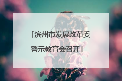 滨州市发展改革委警示教育会召开