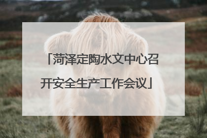 菏泽定陶水文中心召开安全生产工作会议