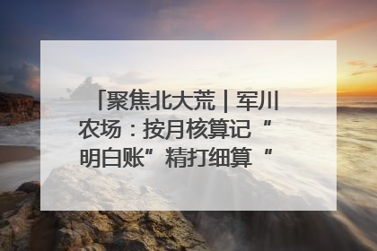 聚焦北大荒｜军川农场：按月核算记“明白账”精打细算“过紧日子”