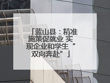 蓝山县：精准施策促就业 实现企业和学生“双向奔赴”