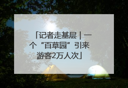 记者走基层｜一个“百草园”引来游客2万人次