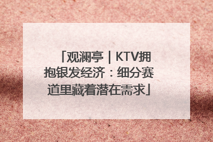 观澜亭｜KTV拥抱银发经济：细分赛道里藏着潜在需求