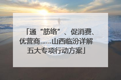 通“筋络”、促消费、优营商……山西临汾详解五大专项行动方案