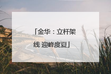 金华：立杆架线 迎峰度夏