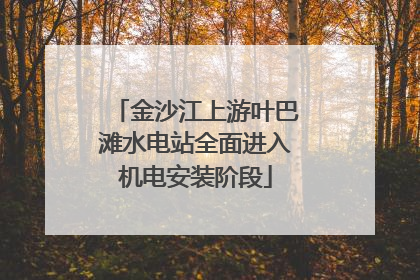 金沙江上游叶巴滩水电站全面进入机电安装阶段