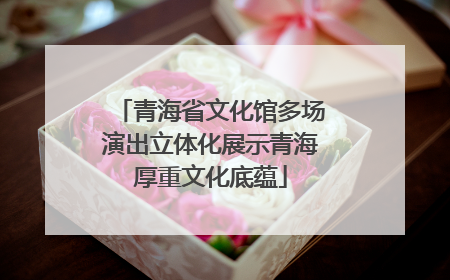青海省文化馆多场演出立体化展示青海厚重文化底蕴