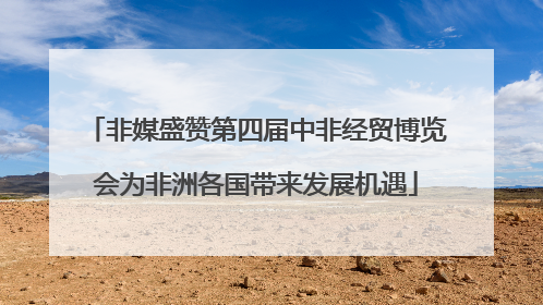 非媒盛赞第四届中非经贸博览会为非洲各国带来发展机遇