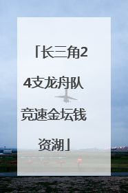 长三角24支龙舟队竞速金坛钱资湖