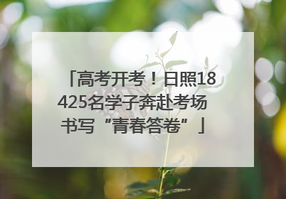 高考开考！日照18425名学子奔赴考场书写“青春答卷”