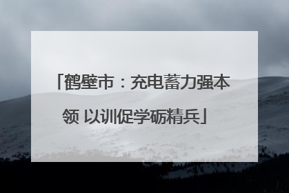 鹤壁市：充电蓄力强本领 以训促学砺精兵