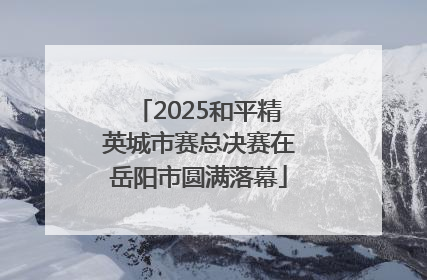 2025和平精英城市赛总决赛在岳阳市圆满落幕