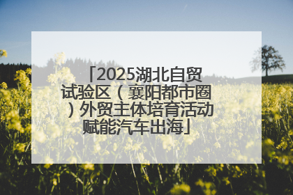 2025湖北自贸试验区（襄阳都市圈）外贸主体培育活动赋能汽车出海
