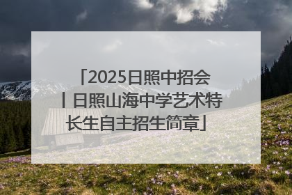2025日照中招会丨日照山海中学艺术特长生自主招生简章