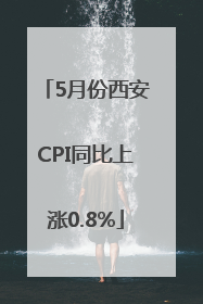 5月份西安CPI同比上涨0.8%
