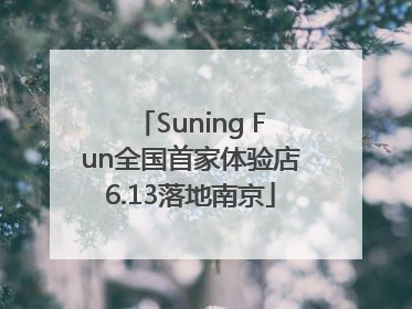 Suning Fun全国首家体验店6.13落地南京